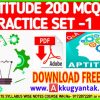 Aptitude 200 questions practice set for competitive exams by Akku Gyan Tak