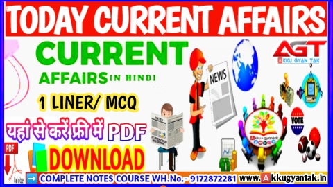 12 दिसंबर, 2022 करंट अफेयर्स – दैनिक करंट अफेयर्स TODAY Current affairs by akku gyan tak