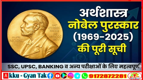 अर्थशास्त्र नोबेल पुरस्कार (1969–2025): विजेताओं की सम्पूर्ण मास्टर लिस्ट